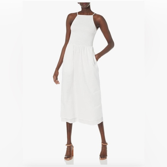 Joie Dresses & Skirts - NWT Joie Smocked Midi Dress Lory Size Small in Bright White